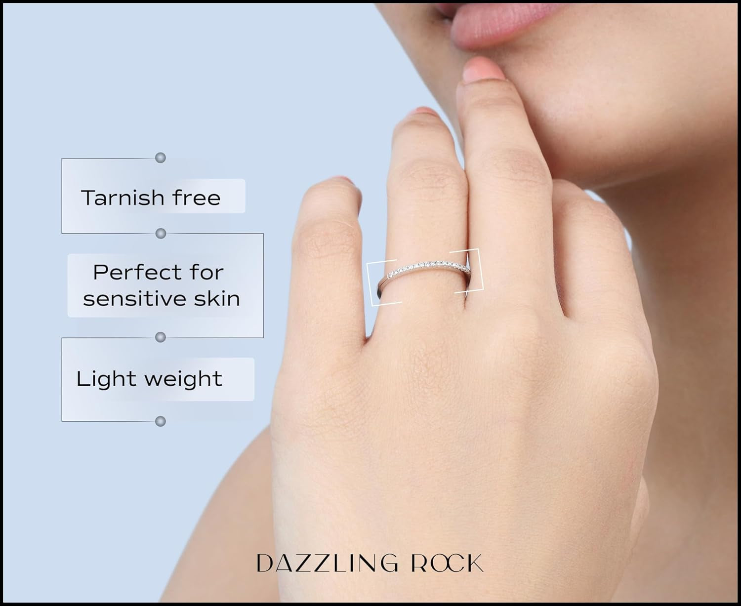 0.08 Cttw round White Diamond Minimalist Stackable Wedding Band for Women in 10K Solid Gold - WORLD TIME VISITS