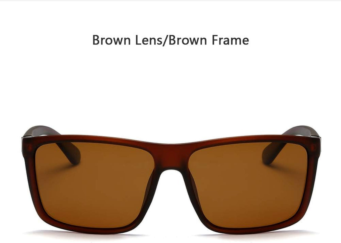 Polarized Sunglasses for Men Driving Mens Sunglasses Rectangular Vintage Sun Glasses for Men/Women