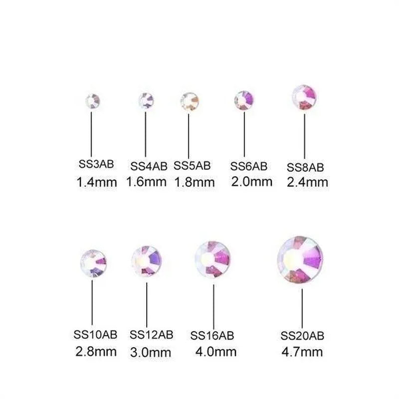 SS6-SS30 High Quality  Hotfix Rhinestone Hot fix Diamond Iron On Rhinestones for DIY