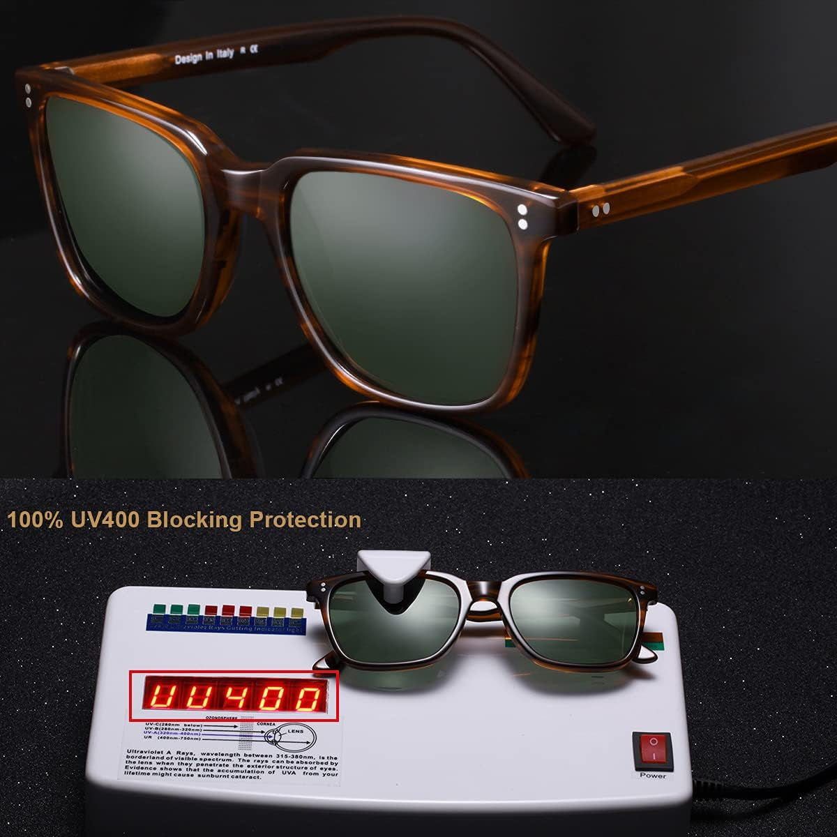 Polarized Men'S Sunglasses UV400 Protection for Driving Fishing Hiking Golf Outdoor Sport Glasses