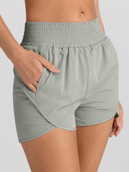 Womens Athletic Shorts High Waisted Running Shorts Gym Workout Shorts Casual Comfy Sport Shorts with Pockets 2025 - WORLD TIME VISITS