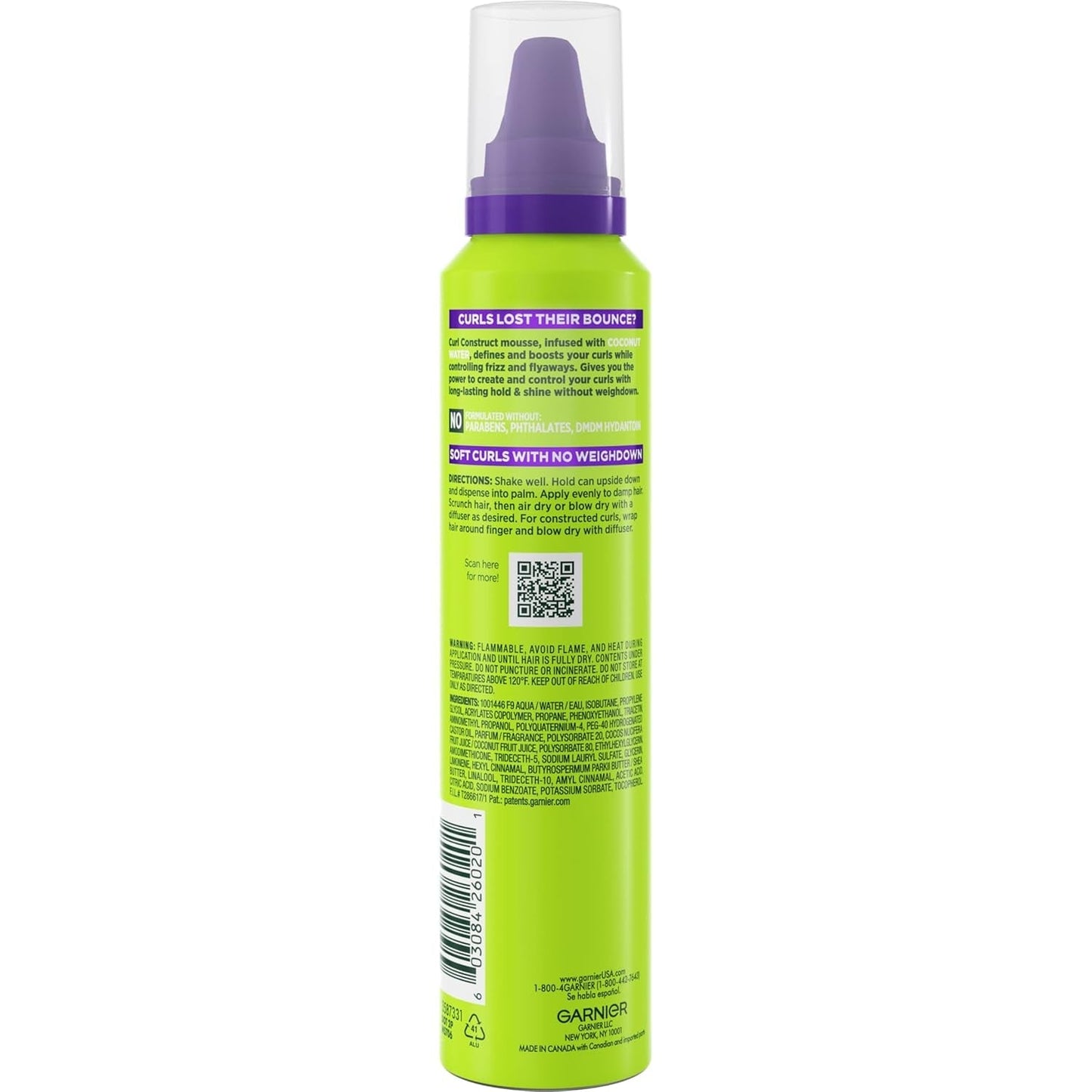 Fructis Style Curl Construct Creation Mousse, 6.8 Oz, 1 Count (Packaging May Vary) - WORLD TIME VISITS