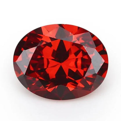 2PC 2.0Ct Loose Gemstone Oval Cut Cubic Zirconia Stone Jewelry Production Craft Bead Grade VVS 6*8Mm /0.23*0.31Inch - WORLD TIME VISITS