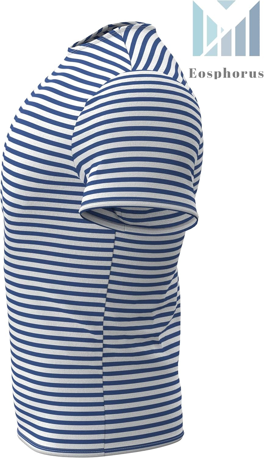 Genuine Striped Short Sleeved T-Shirt Top Cotton Sailor Shirt Original Telnyashka Тельняшка