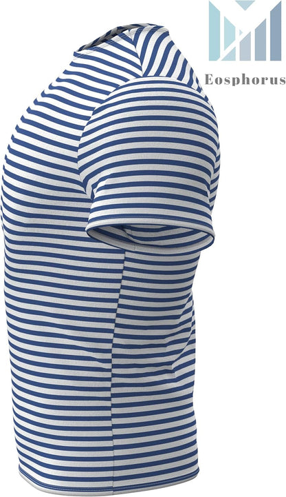 Genuine Striped Short Sleeved T-Shirt Top Cotton Sailor Shirt Original Telnyashka Тельняшка