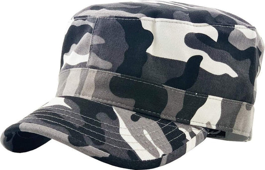 Cadet Army Cap Basic Everyday Military Style Hat (Now with STASH Pocket Version Available) - WORLD TIME VISITS