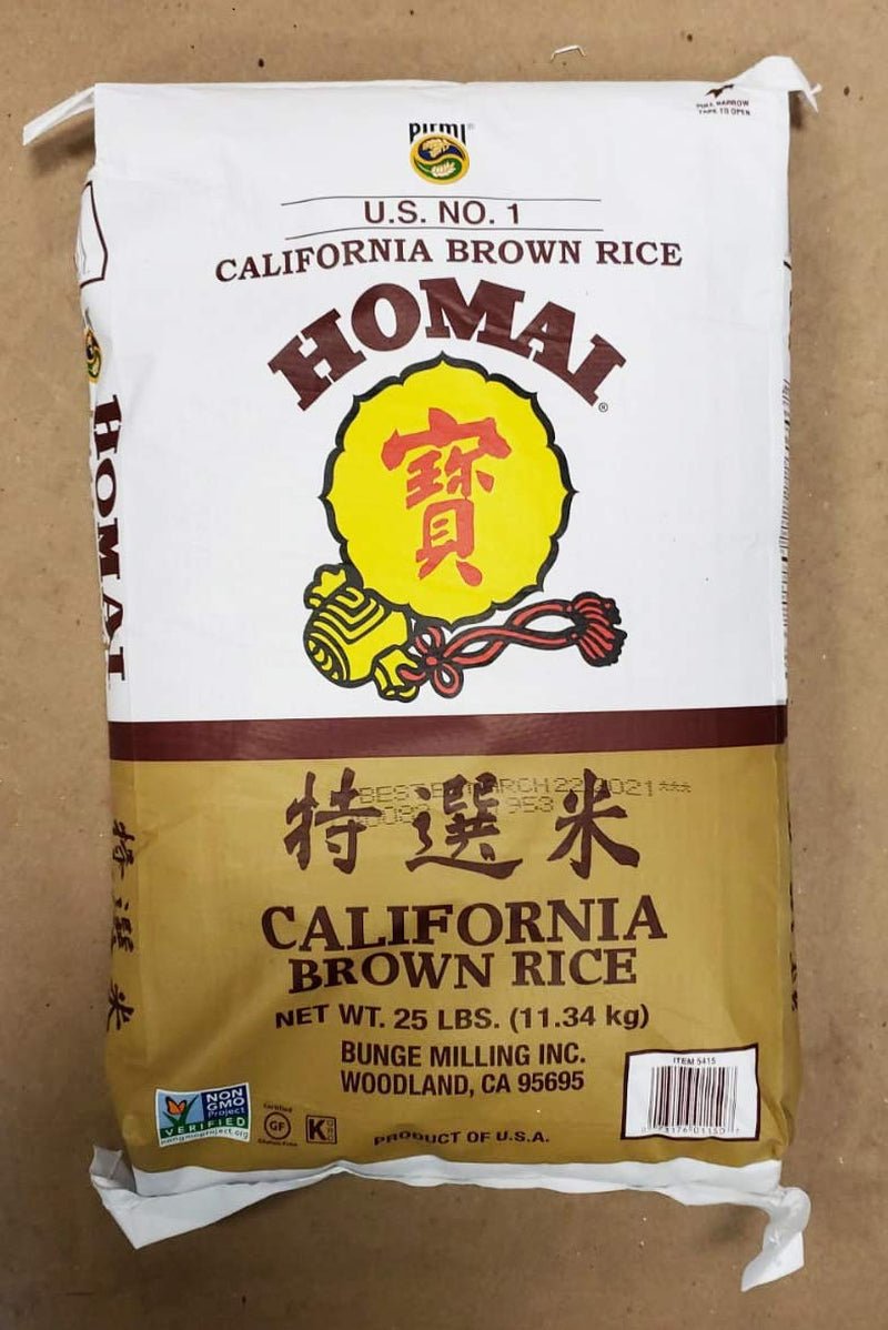 California Brown Rice Product of USA, 25 Lbs Bunge Homai Brown Rice_Ab - WORLD TIME VISITS