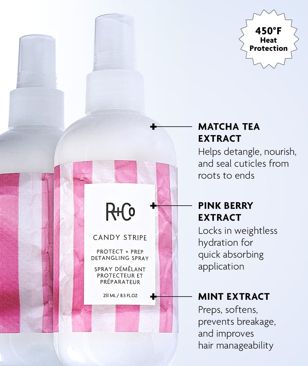Candy Stripe Protect + Prep Detangling Spray - WORLD TIME VISITS