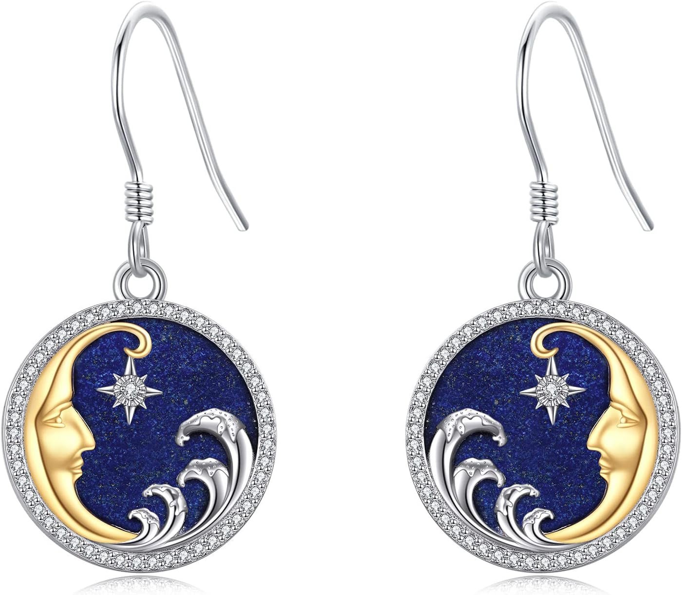 Capybara/Moon/Dinosaur/Cow/Butterfly/Jellyfish/Chcken/Dice/Star/Duck Dangle Earrings for Women Sterling Silver Cute Funny Drop Earrings Birthday/Christmar Gifts for Daughter/Sister/Granddaughter - WORLD TIME VISITS
