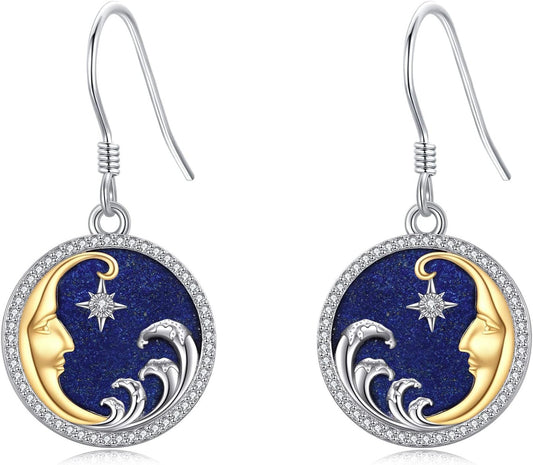 Capybara/Moon/Dinosaur/Cow/Butterfly/Jellyfish/Chcken/Dice/Star/Duck Dangle Earrings for Women Sterling Silver Cute Funny Drop Earrings Birthday/Christmar Gifts for Daughter/Sister/Granddaughter - WORLD TIME VISITS