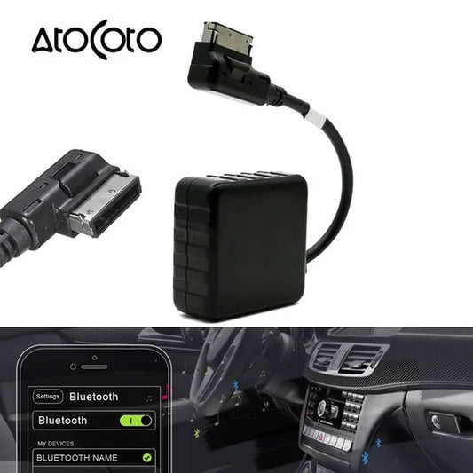 Car Bluetooth Wireless Module Aux Cable Adapter MMI Socket Media Interface for Mercedes - Benz AMG C E S Radio Stereo Audio Input - WORLD TIME VISITS