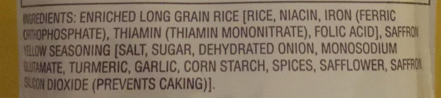 Carolina Yellow Rice Mix with Seasoning - 5 Ounce Pouches (Pack of 6)