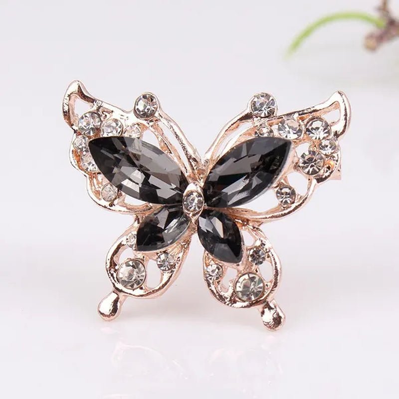Cartoon Butterfly Crystal Diamond Brooch Fashion Brooch Geometric Women Party Jewelry