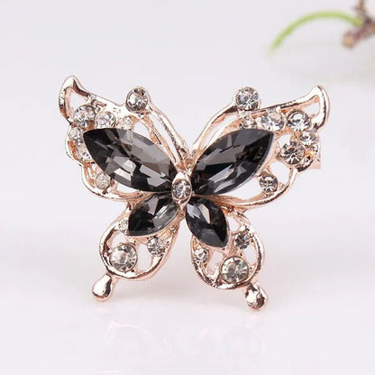Cartoon Butterfly Crystal Diamond Brooch Fashion Brooch Geometric Women Party Jewelry