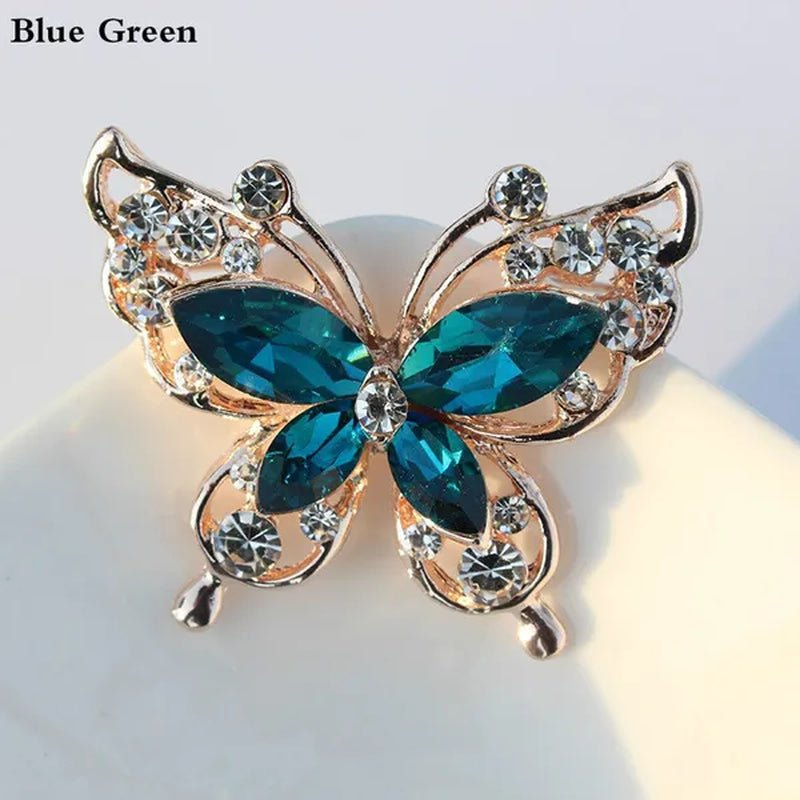 Cartoon Butterfly Crystal Diamond Brooch Fashion Brooch Geometric Women Party Jewelry