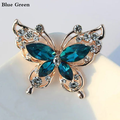Cartoon Butterfly Crystal Diamond Brooch Fashion Brooch Geometric Women Party Jewelry