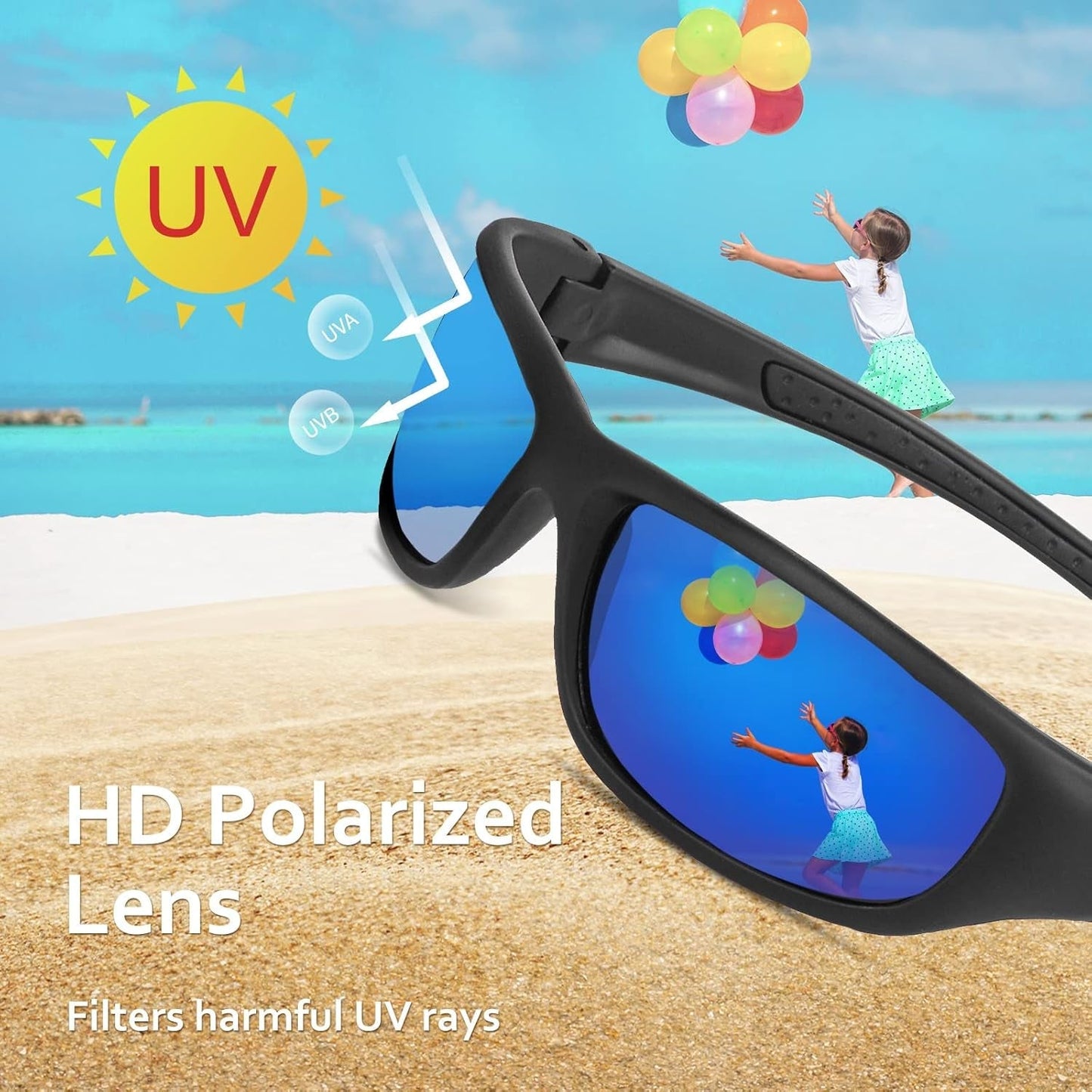 Sports Polarized Sunglasses for Men Women Baseball Cycling Golf Fishing Sun Glasses UV Blocking Tr8116