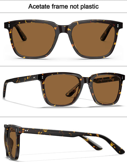 Acetate Polarized Sunglasses for Women Small Face - Antiglare UV400 Protection CA5354