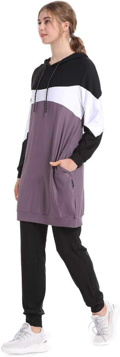 Muslim Tracksuits Set Muslim Jumper Hoodie Muslim Women Sportswear Islamic Tracksuit Muslimah Sweatshirt Sets