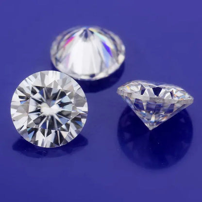 Luxury Moissanite D Color Round Shape VVS1 Excellent Clarity Natual Moissanite With GRA Certificate Report and Card (0.5Carat /1.0 Carat /2.0 Carat /3.0 Carat /4.0 Carat /5.0 Carat)