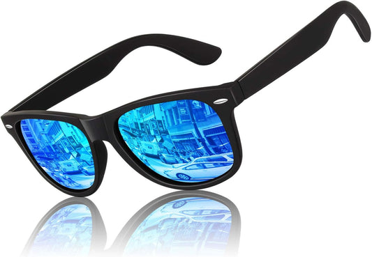 Polarized Sunglasses for Men Driving Sun Glasses Shades 80'S Retro Style Design Square
