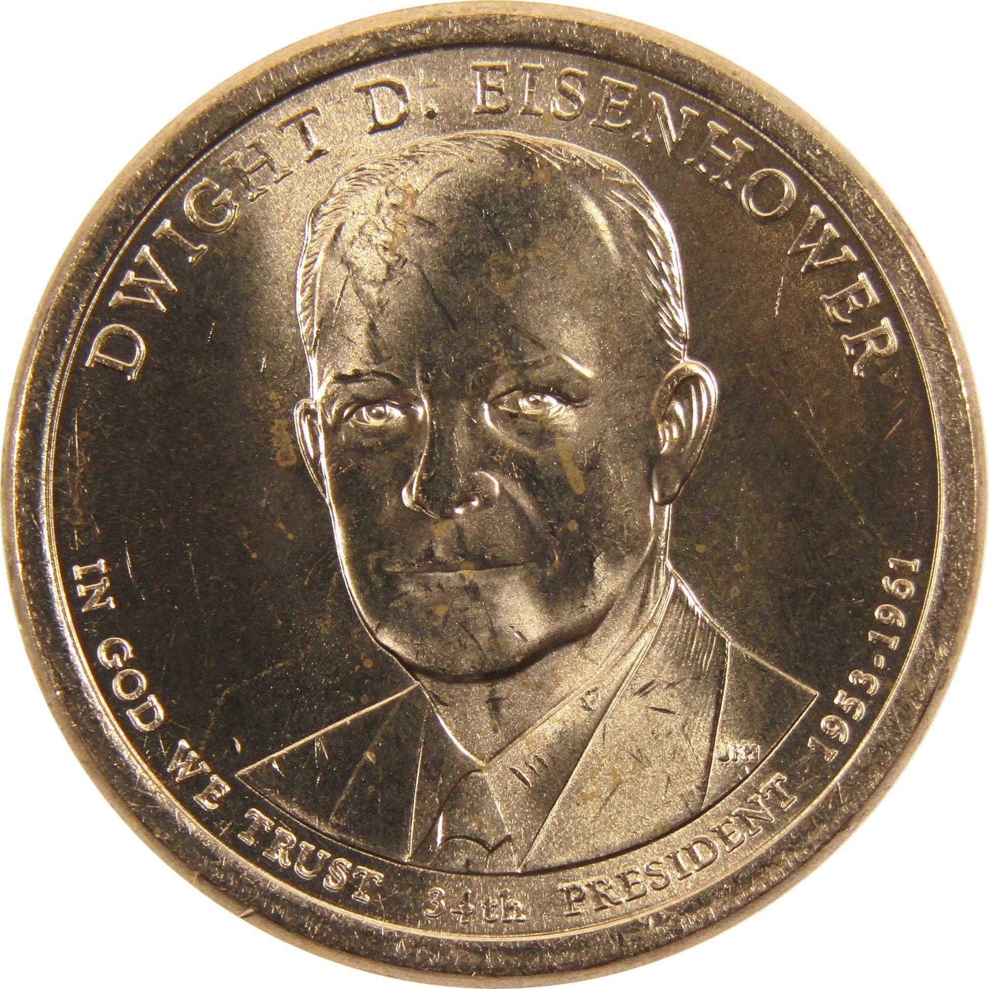 2015 P Dwight D Eisenhower Presidential Dollar BU Uncirculated $1 Coin Master Coins - WORLD TIME VISITS