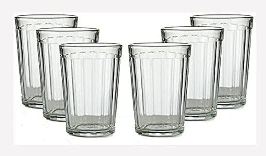 LOT 6 Russian Tea Glasses 8.5Oz 250Ml Granyonyi Stakan 20-Facet Fits Holder Podstakannik Glass - Russian Standard Glasses - Russian Glass Cup Tea - Vintage Ussr Drinking Glasses Russian - WORLD TIME VISITS