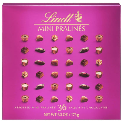 Mini Pralines, Assorted Chocolate Pralines with Premium Filling, Easter Chocolate Candy, 6.2 Oz Gift Box