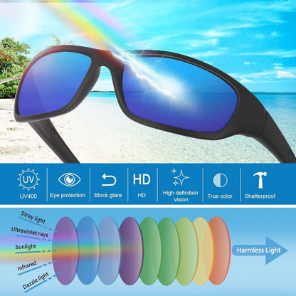 Sports Polarized Sunglasses for Men Women Baseball Cycling Golf Fishing Sun Glasses UV Blocking Tr8116
