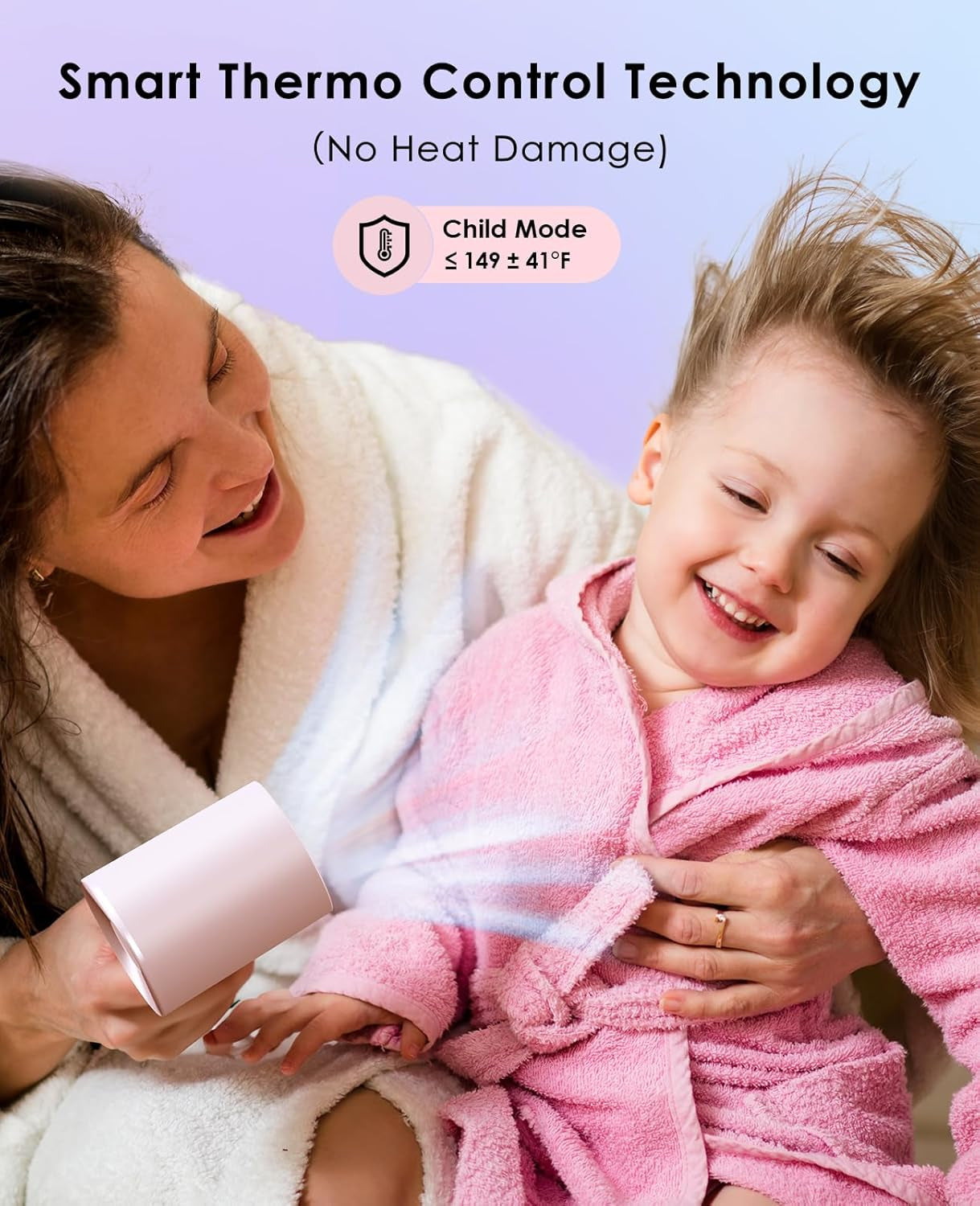 Hair Dryer, Negative Ionic Hair Dryer, High-Speed Blow Dryer with 110, 000 RPM Brushless Motor, Fast Drying Lightweight Travel Hairdryer, Low Noise Home Hair Dryer with Smooth Nozzle