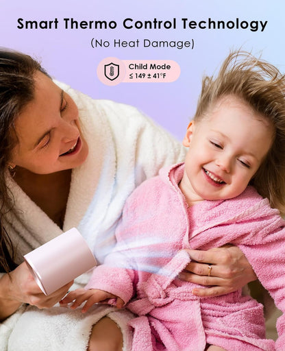 Hair Dryer, Negative Ionic Hair Dryer, High-Speed Blow Dryer with 110, 000 RPM Brushless Motor, Fast Drying Lightweight Travel Hairdryer, Low Noise Home Hair Dryer with Smooth Nozzle