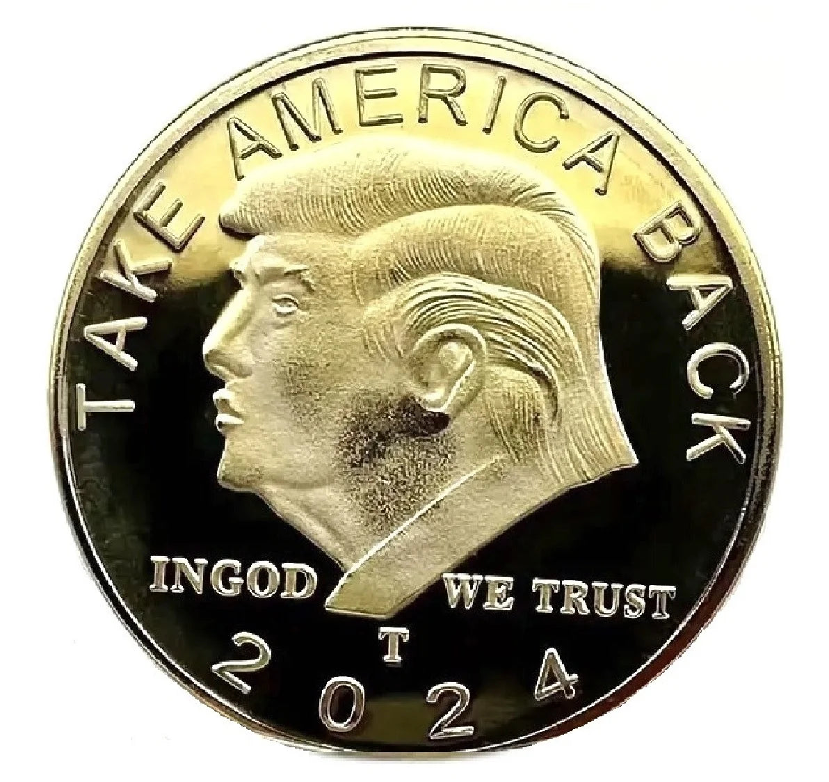 SILVER PLATED Donald J. Trump 2024 President W/Display Case Masters Coins