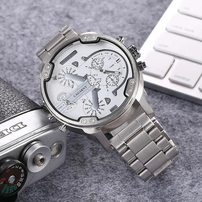 CAGARNY Brand Design Watch Man Fashion Luxury Gold Steel Bracelet Strap Quartz Wristwatches Business Male Gifts Watches NATATE