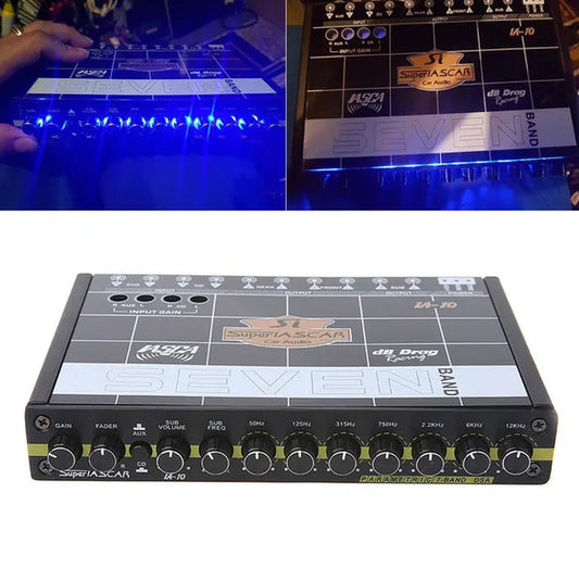 Car Audio 7 Band Equalizer Modified Car EQ Equalizer Class Fever Audio Car Tuner ENC - WORLD TIME VISITS