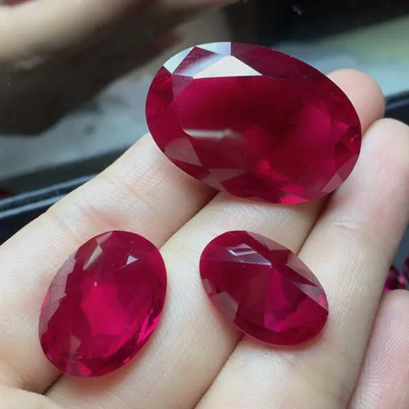 AAAA+ Large Ruby 13X18Mm Sri-Lanka Garnet Ruby Oval Cut VVS Loose Gemstone Jewelry