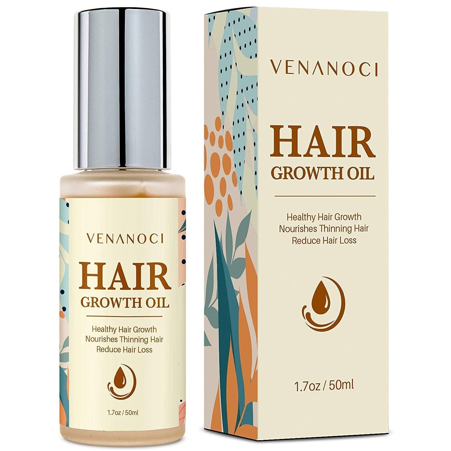 Biotin, Castor & Rosemary Oil for Hair Growth for Women, Hair Loss Treatments for Dry Damaged Hair and Growth, Serum for Thicker Longer Fuller Healthier Hair, All Natural Vitamin Rich Treatment