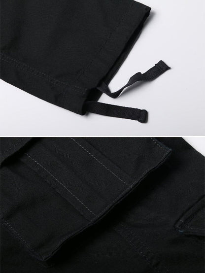 Men'S Cotton Casual Cargo Work Pants Baggy Camo Tactical Combat Trousers with 8 Pockets (No Belt)