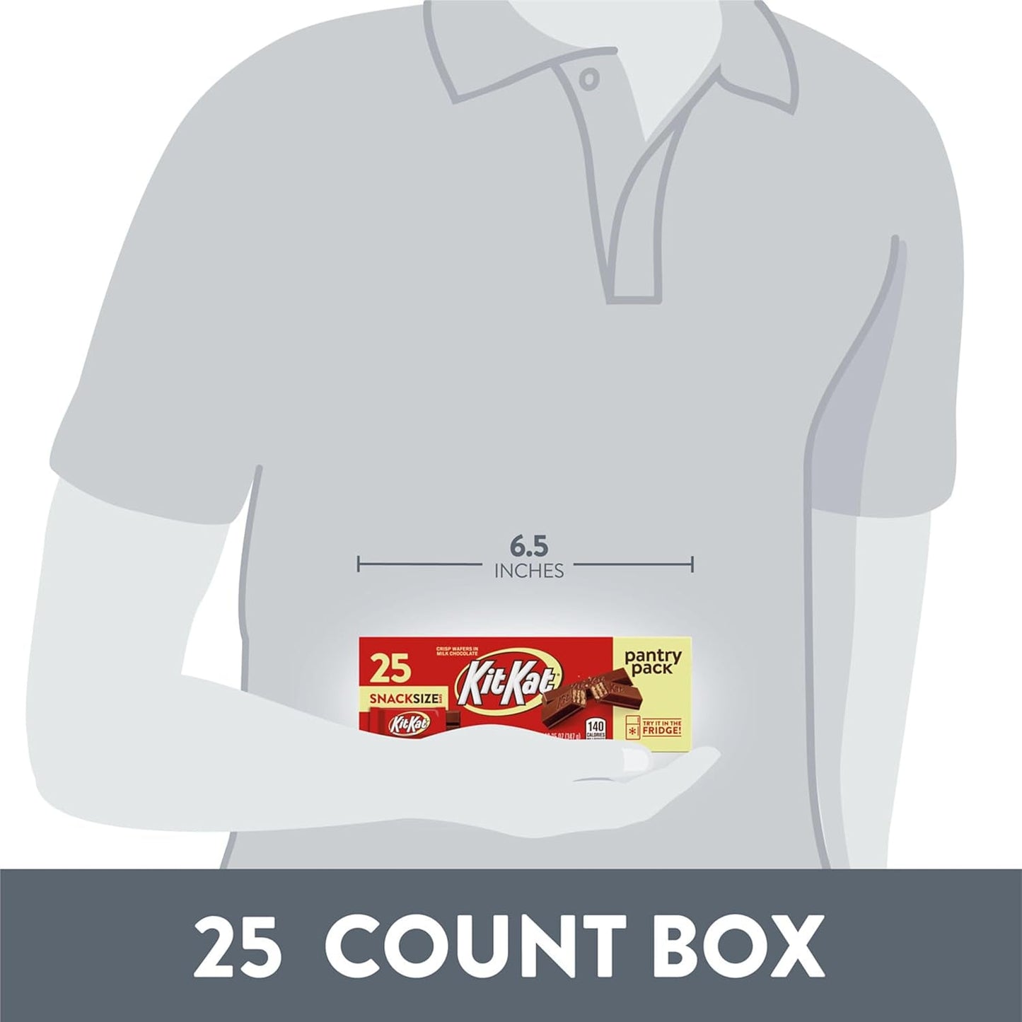 Milk Chocolate Wafer Snack Size, Candy Pantry Pack, 12.25 Oz (25 Pieces)