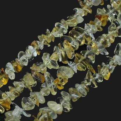 1pcs Natural Gemstone Citrine Quartz Chip Beads 5mm-8mm for Creatively Jewelry Making 31inch