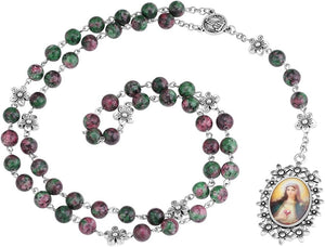 Chaplet Rosary/Servite Rosary of the Seven Sorrows / 7 or 10 Prayer Beads Chain Religious Virgin Mary Pendant Y-Necklace