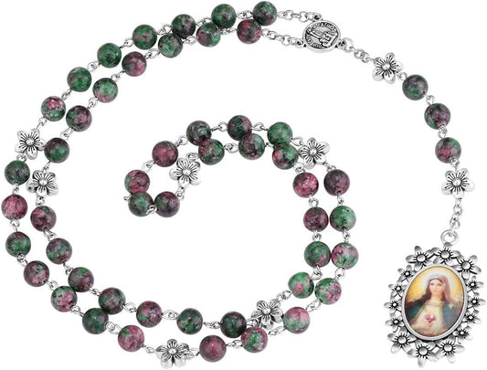 Chaplet Rosary/Servite Rosary of the Seven Sorrows / 7 or 10 Prayer Beads Chain Religious Virgin Mary Pendant Y - Necklace - WORLD TIME VISITS