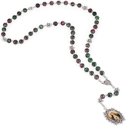 Chaplet Rosary/Servite Rosary of the Seven Sorrows / 7 or 10 Prayer Beads Chain Religious Virgin Mary Pendant Y-Necklace