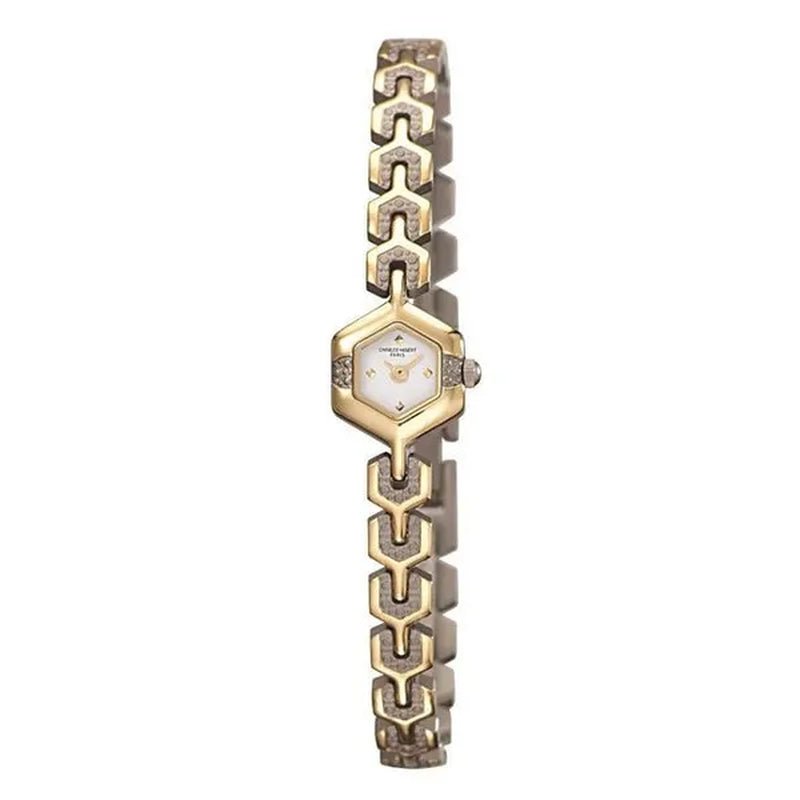 Charles - Hubert - Paris Womens Two - Tone Titanium Quartz Watch 6739 - T - WORLD TIME VISITS