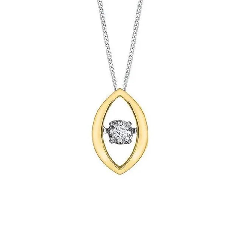 Cheri Jadore P3440 - 10T - 02 Diamond Solitaire Pendant in 10K, Yellow Gold - 0.02 CT. - WORLD TIME VISITS