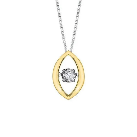 Cheri Jadore P3440 - 10T - 02 Diamond Solitaire Pendant in 10K, Yellow Gold - 0.02 CT. - WORLD TIME VISITS