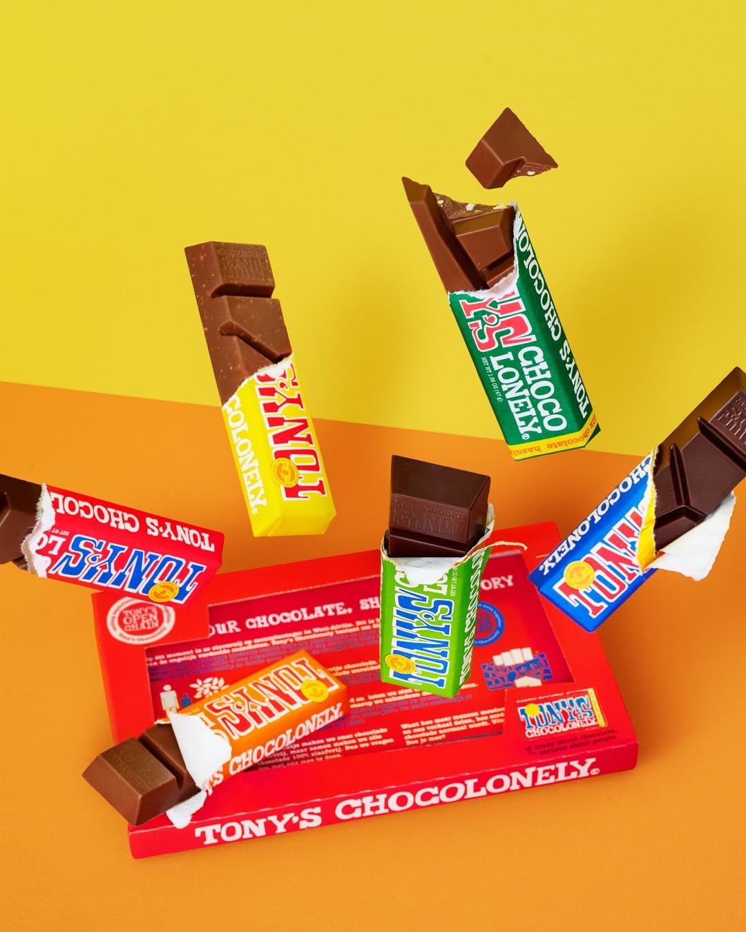Chocolate Bar Variety Pack - Milk, Dark, Nougat, Caramel, Hazelnut, Almond & Sea Salt - 6 Individually Packed Bars