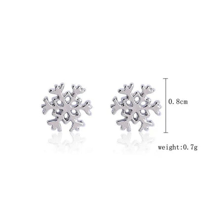 Christmas Jewelry with Diamond Snowflake Bell Christmas Earrings Christmas Tree Earrings Set Christmas Earrings Deer Stud Earrings