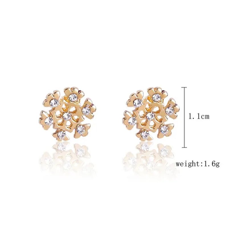 Christmas Jewelry with Diamond Snowflake Bell Christmas Earrings Christmas Tree Earrings Set Christmas Earrings Deer Stud Earrings