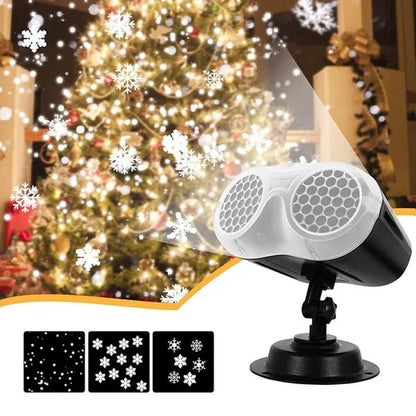 Christmas Projector Lights, Indoor Outdoor LED Snowflake Projector, Remote Control IP65 Waterproof Projection Lamp, for Christmas, Wedding, Party - WORLD TIME VISITS