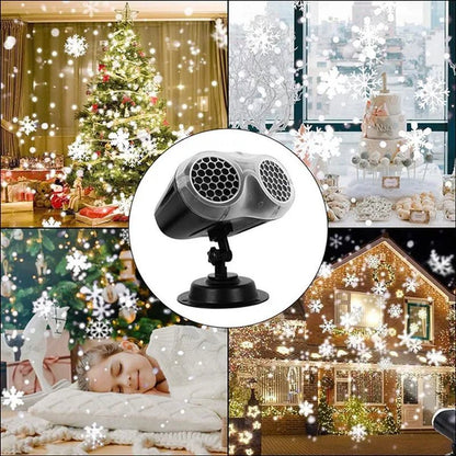 Christmas Projector Lights, Indoor Outdoor LED Snowflake Projector, Remote Control IP65 Waterproof Projection Lamp, for Christmas, Wedding, Party - WORLD TIME VISITS